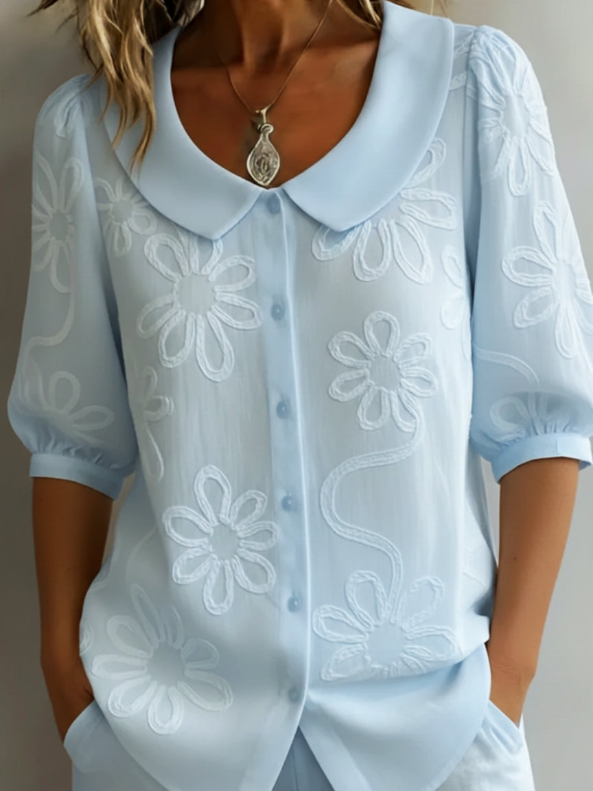 Aurélie™ — Blouse légère florale élégance naturelle