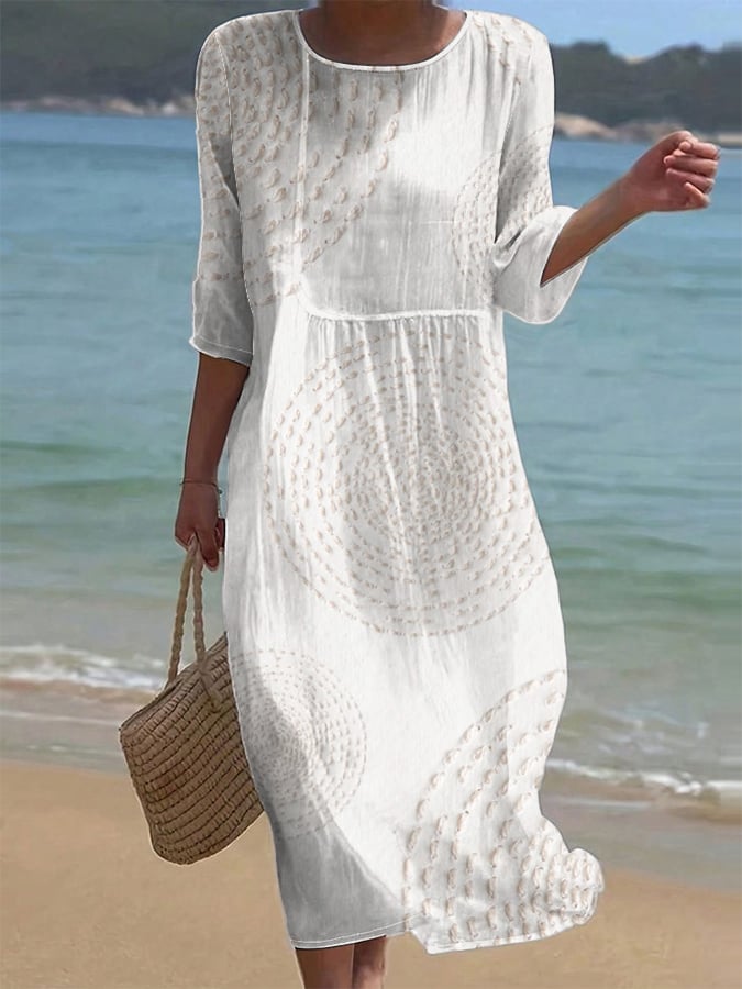 Améliane™ — Robe midi élégante à détails délicats