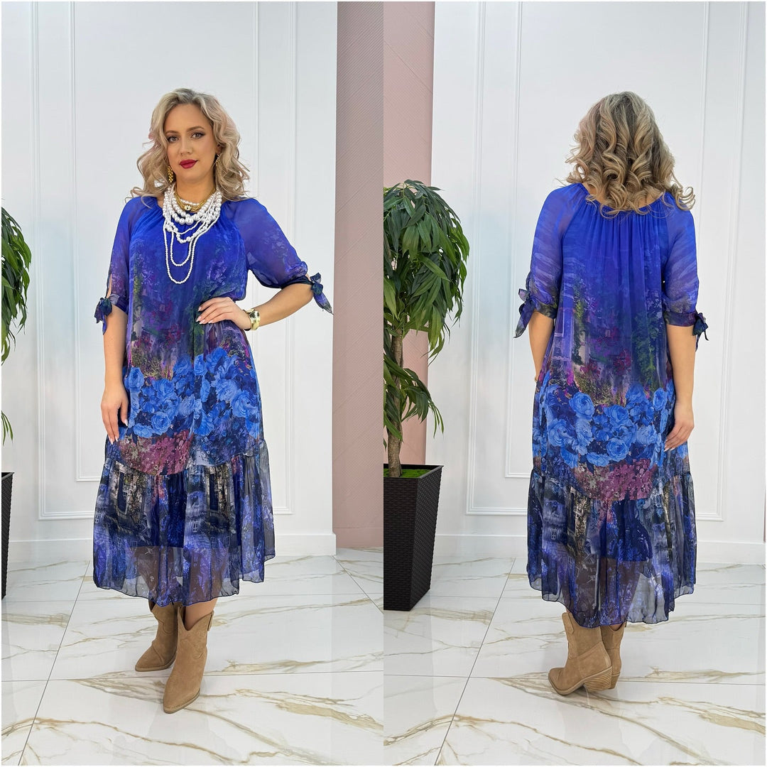 Clémence™ | Robe longue élégante florale confortable